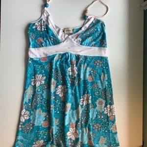 Ella Moss floral tank with beaded straps